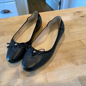Cole Haan Black Leather Ballet Flats